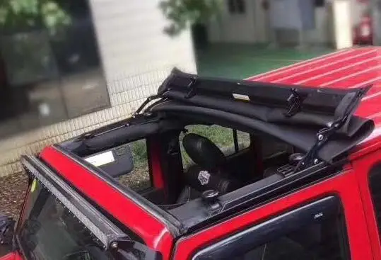 

Непромокаемый автомобильный мягкий брезентовый материал для Jeep Wrangler JK 2 Door LANTSUN J311