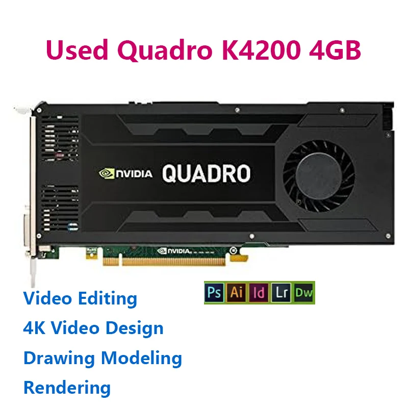 Utilizzato Per La Scheda Grafica Professionale Della Scheda Video Nvidia Quadro K4200 4Gb Gddr5 256-Bit Pci Express 2.0 X16
