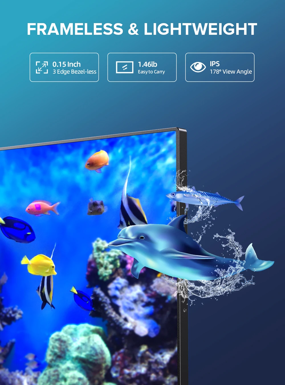 UPERFECT-16 ġ ޴  2560*1600 60hz 2K 100% sRGB 500C IPS ̹ , Xbox PS5/4 ġ Ʈ Mac ȭ xbox
