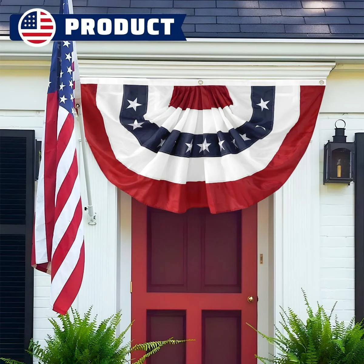 American Flag Pleated Fan 5