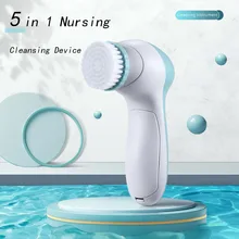

The New Multifunctional Five-In-One Electric Face Wash Brush Soft Bristles Cleansing Face Brush Meets Needs of The Face