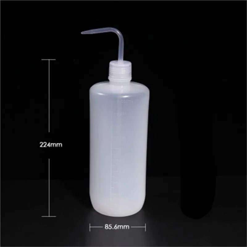 

2pcs/lot 1000ml Transparent Plastic Squeeze Bottle Tattoo Wash Bottle Container Medical Bottle Lab Supplies