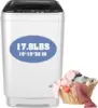 Portable Washing Machine, 17.8Lbs Capacity Full-Automatic Portable Washer, 2.4Cu.ft Washer and Dryer Combo with Drain Pump, 10 P 1