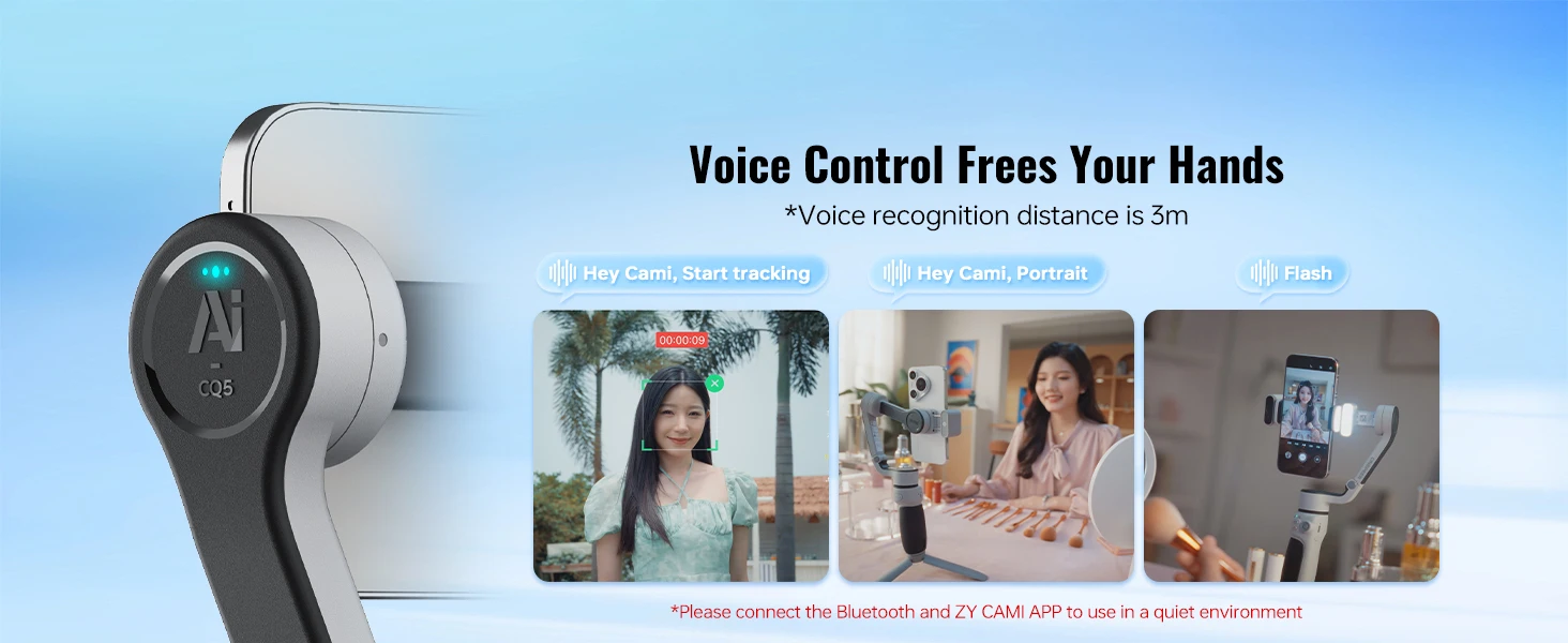Zhiyun Cinepeer CQ5 Voice Control Gimbal description image 7