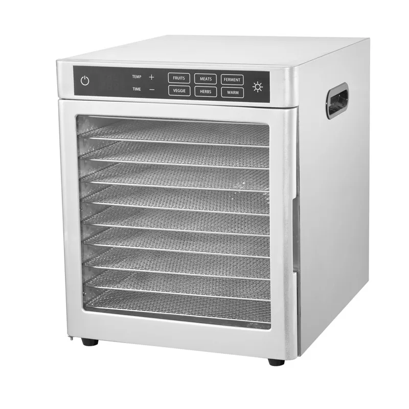 10 Layers Home Use and Commercial Use 220V Fruit Dehydrator Vegetable Snacks Meat Medicinal Materials Fruit Smart Food Air Dryer