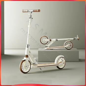 Monopattino per bambini, bicicletta pieghevole, ruota scorrevole per bambini di grandi dimensioni, monopattino a due ruote per adulti del campus 5-15 anni