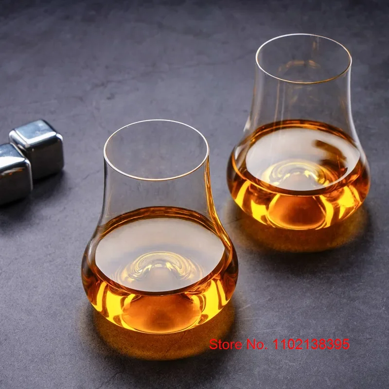 Professional Whisky Snifer Glass Niche Crystal Wine Tasting Glasses Concave Bottom Gather Aroma Smell Whiskey Copita Nosing Cup