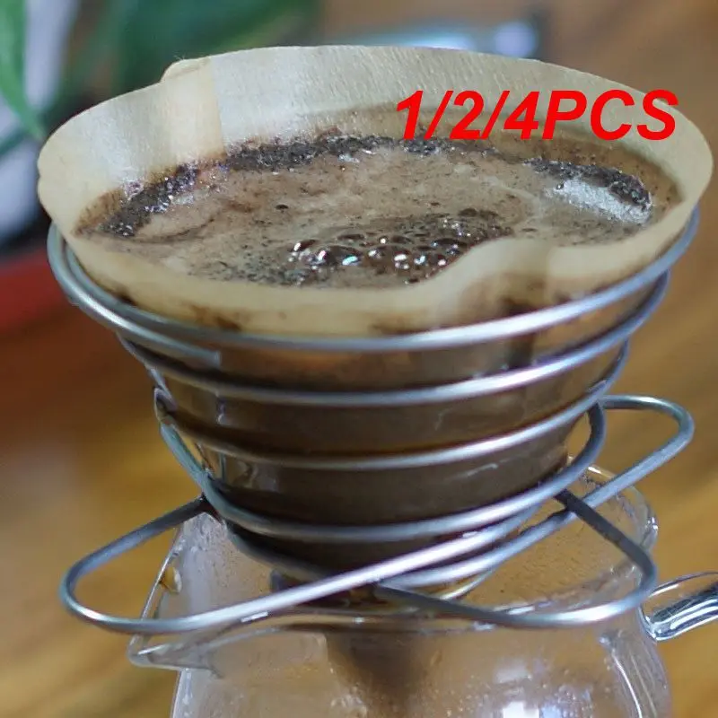 1/2/4PCS Folding Outdoor Coffee Filter 1