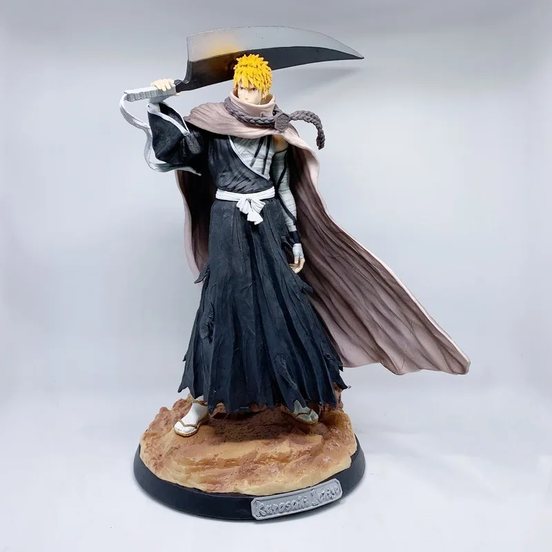 New 34cm Anime Figure Bleach Gk Kurosaki Ichigo Statue Action Figurine