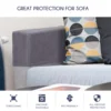2 Pcs Stretch Comfortable Polyester Sofa Arm Covers Couch Armrest Protectors Recliner Slippers Fabric Decor Accessories 3