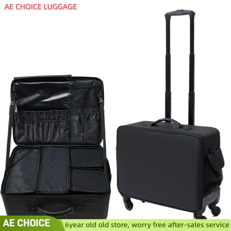 Professional Makeup Case Makeup Artist Trolley suitcase Multi-functional luggageTattoo Artist Portable Tool Box Large Capacity