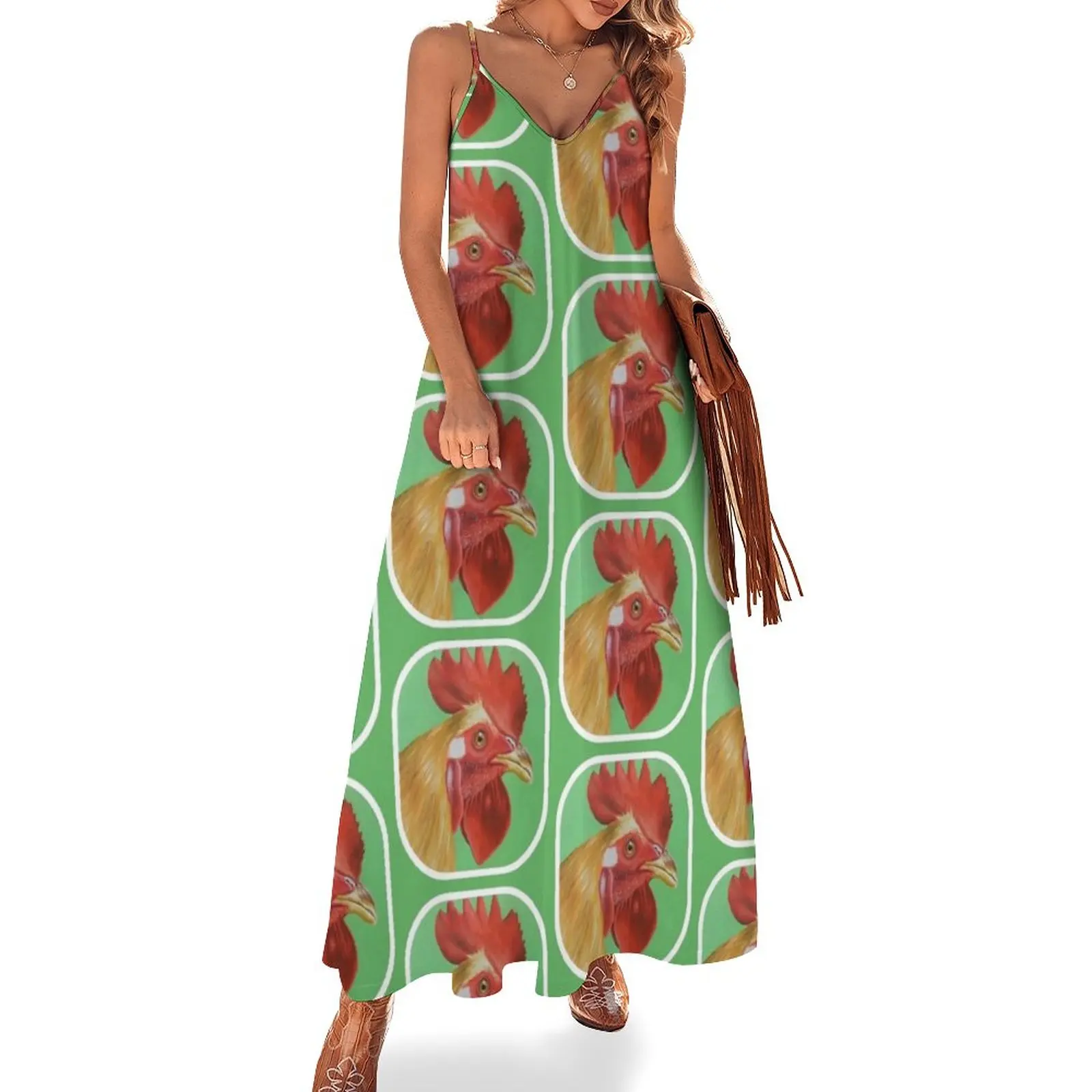 

New Rooster Sleeveless Dress women formal occasion dresses luxury women's party dress evening prom