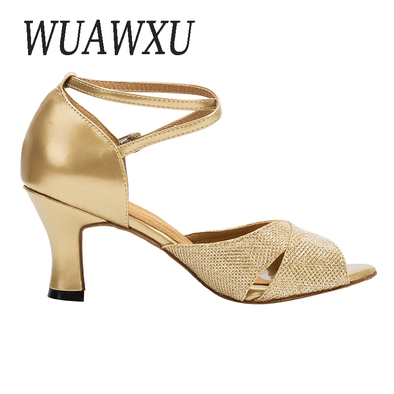 NATASHA2023 Latin Dance Shoes Women's Soft Sole Outwear Dance Sandals Professional Social Dance Shoes Soft Sole Square Dance Sho