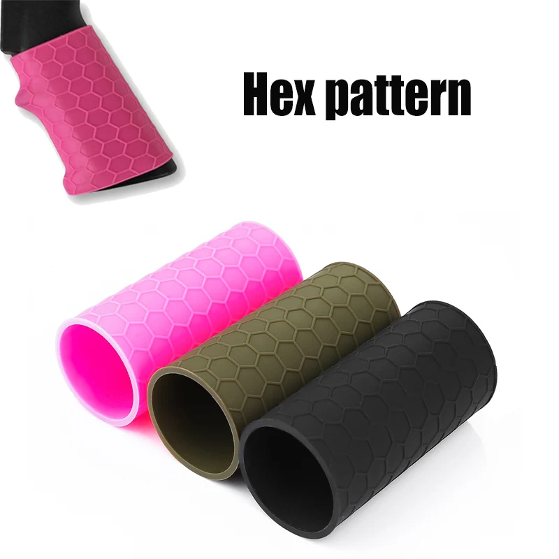 Tactical Universal Grip Sleeve With Hex Pattern Rubber Grip Cover Covert Clutch