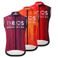Ineos New Team Men Sleeveless Cycling Vest Mesh Ciclismo Undershirt Jersey Windproof Cycling Clothing Gilet Motorcycle Vest 1