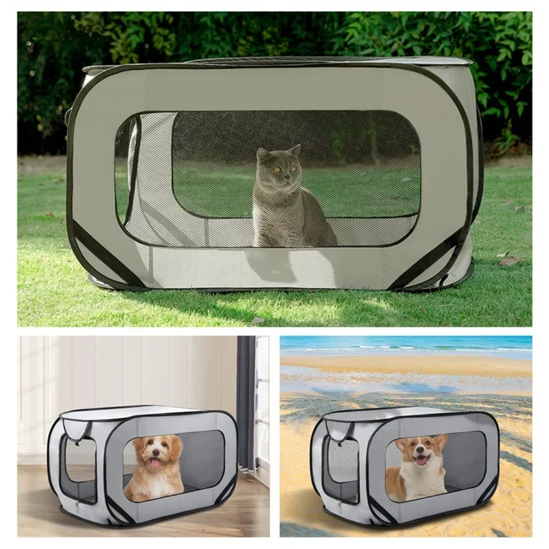 Portable Large Pop-Up Pet Bed and Kennel