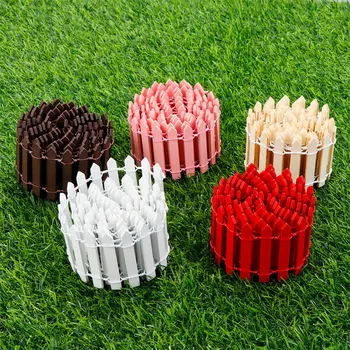 Hot! 100CM/Roll 3cm/5cm Wooden Fencing Wood Barrier DIY Mini Landscape Garden Figurines Miniatures Accessories Handmade Crafts