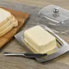 Stainless Steel Butter Dish with Lid Holder Kitchen Butter Serving Container Cheese Storage Keeper Tray Kitchen Dinnerware 2