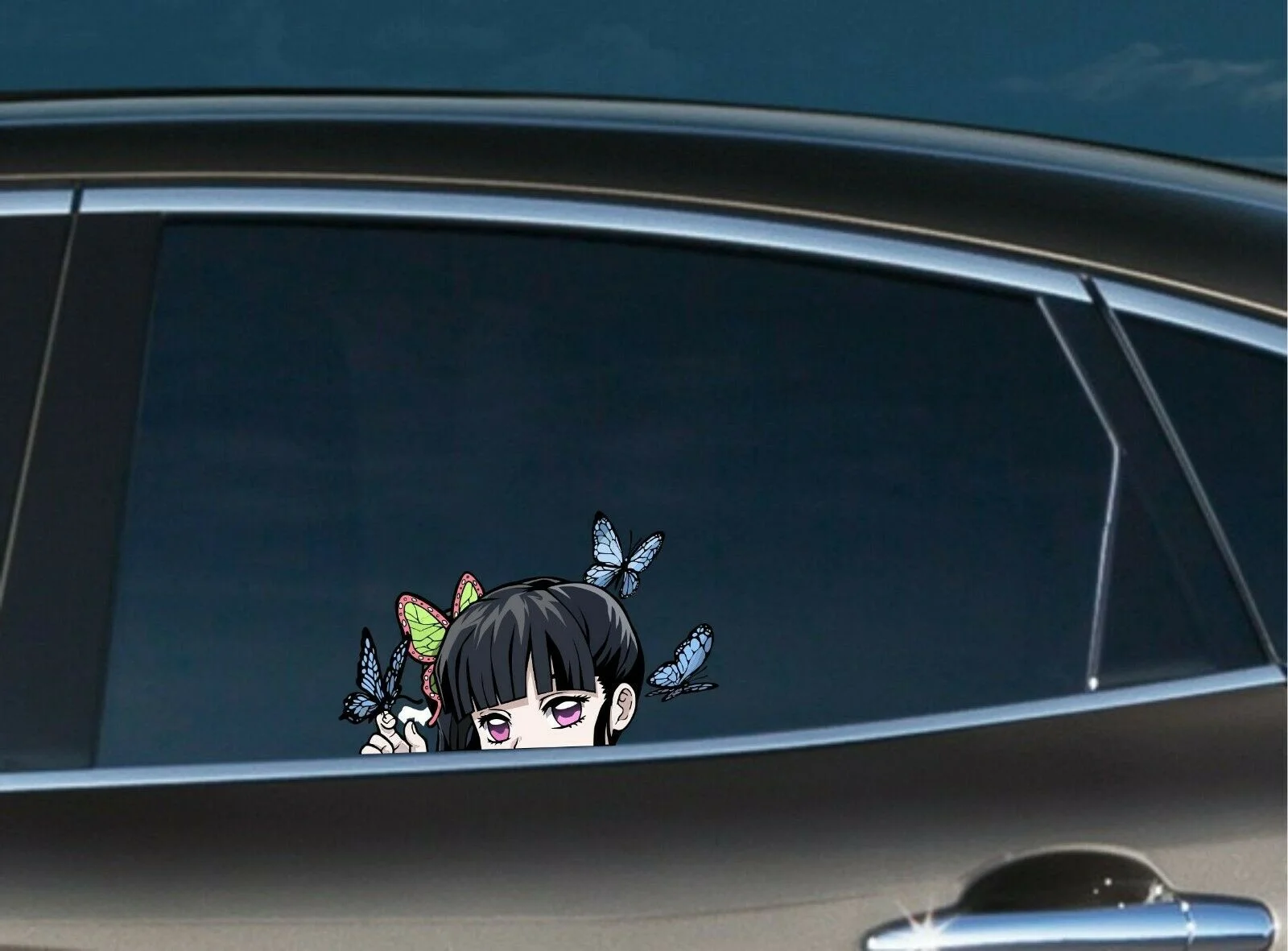 

For 1Pair/2Pcs Kanao Tsuyun Peeker Peeking Window Vinyl Decal Anime Stickers Demon Slayer PS5