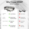 Outdoor Combination Chair Sofa Set Waterproof Tiltable Recliner Patio Sessions Furniture For Patio Garden Porch 5