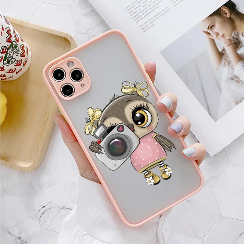 Adorable Owl Design Shockproof Phone Case - Stylish & Protective Cover