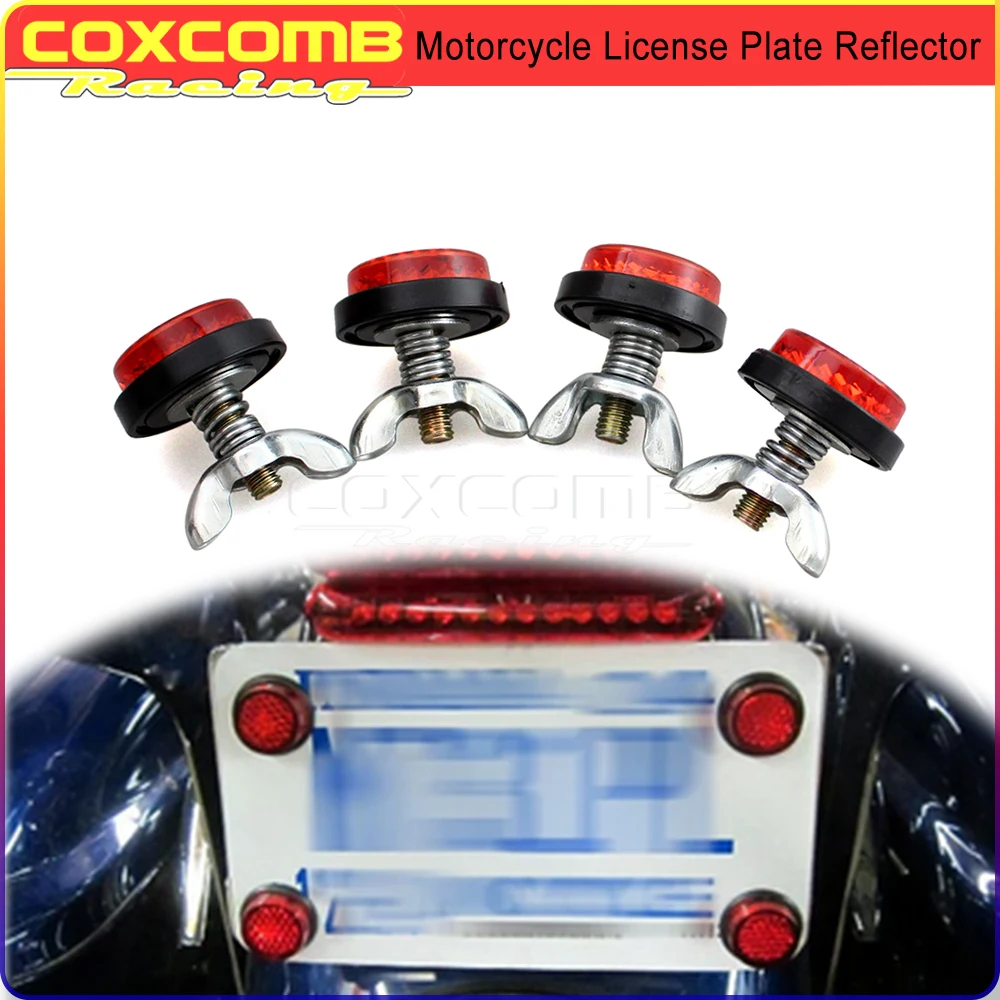 Targa Di Sicurezza Riflettente Universale Per Moto Per Honda Yamaha Harley Sporster Suzuki Street Bike Cruiser Scooter