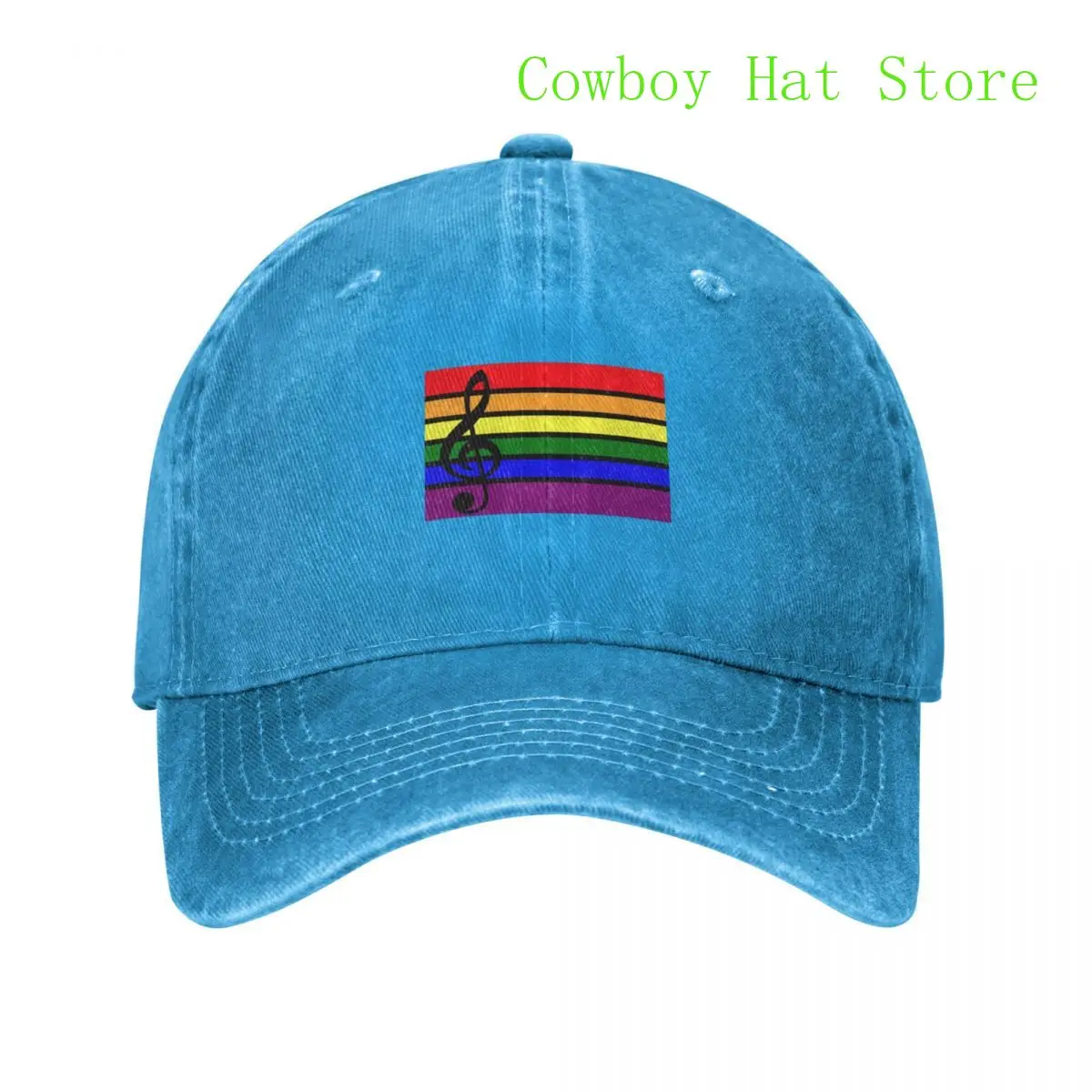 

Best Rainbow Treble Clef Baseball Cap Mountaineering Caps Hat Men Women'S