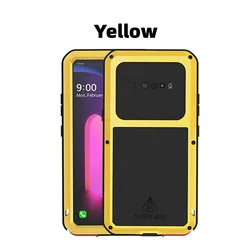 Love Mei Silicone Military Grade Shockproof Dustproof Phone Case - LG V60 (Yellow)