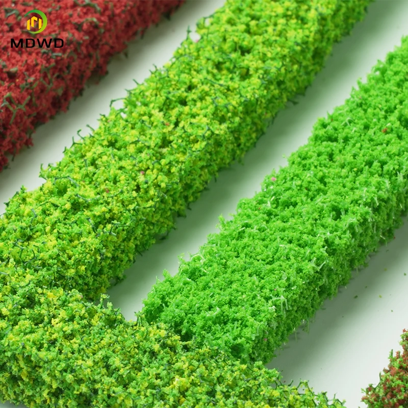 2pcs 10CM Model  Green Red Grass Bush for Plastic  Scale Railway Model Train Artificial Miniature  Layout 4