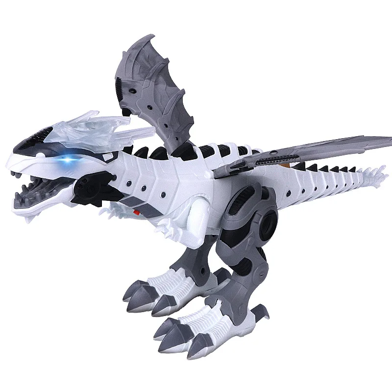 Spray Jurassic Dinosaurs Robot Mechanical Animal Model  Dragon Velociraptor Intelligent Walking Toys Gifts For Children 6