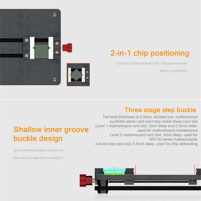 هولدر AMAOE OFix-C المتعدد – هولدر "الكل في واحد" لتثبيت البوردات وتنظيف غراء المعالجات 6
