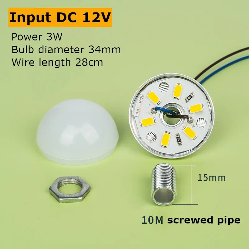 

10 шт./партия 5 В/12 В комплект светодиодных ламп 3 Вт smd 2835 Чип lampada luz точечная лампа светодиодные лампы для наружного освещения