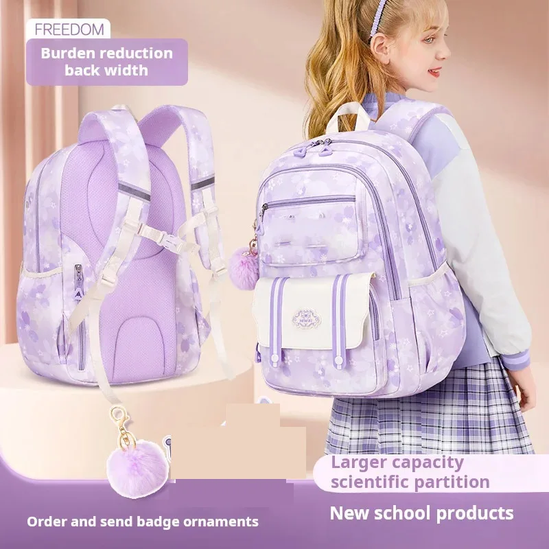 Girl Children Backpack School Bag Back Pack Pink For Kid Child Teenage Schoolbag Primary Kawaii Cute Waterproof Little Class Kit