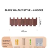 Wood Coat Racks Wall Mounted Keys Hats Organizer Entry Door Porch Hanging Coat Rack Piano Keys Shaped Clothes Hooks Home Decor 5