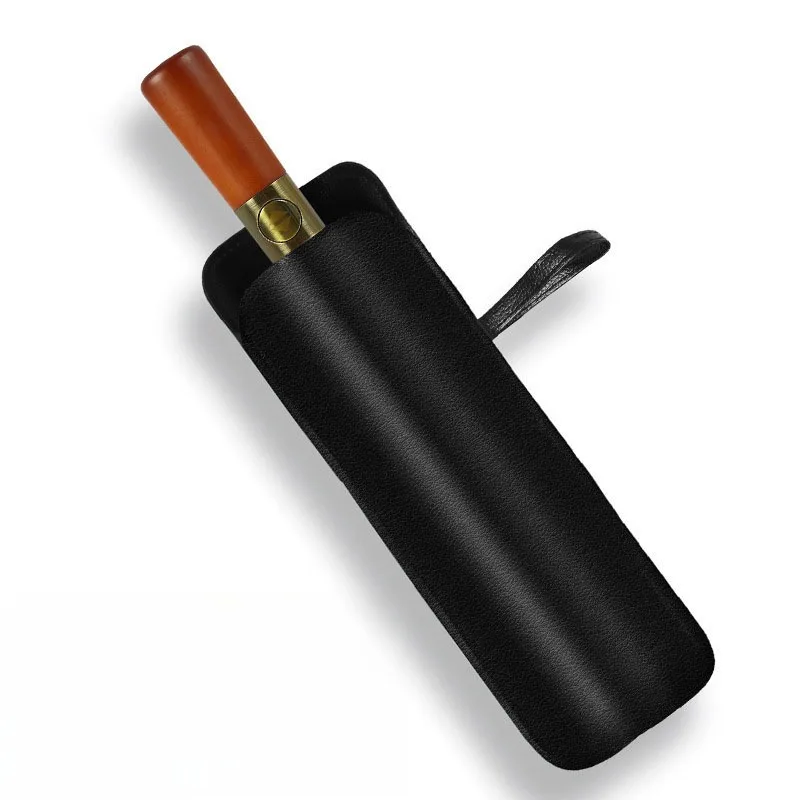 Solid Wood Short Handle Fully Automatic Three-fold Umbrellas For Tesla Volvo Volkswagen Luxury Car Customizable Umbrella