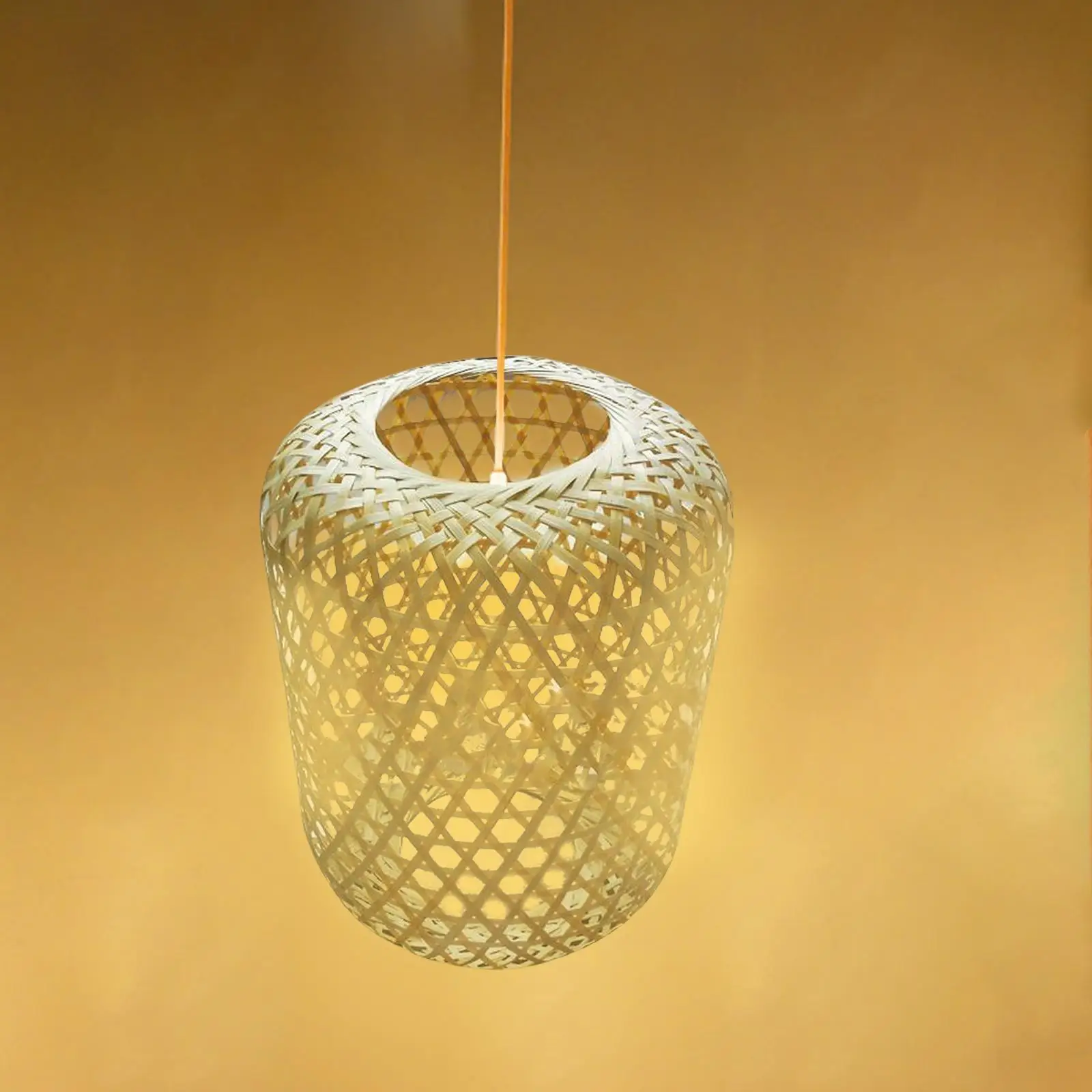 Bamboo Lamp Shade Ceiling Light Fixture Hanging Pendant Light Cover Lanterns Decoration Decorative Chandelier for Of