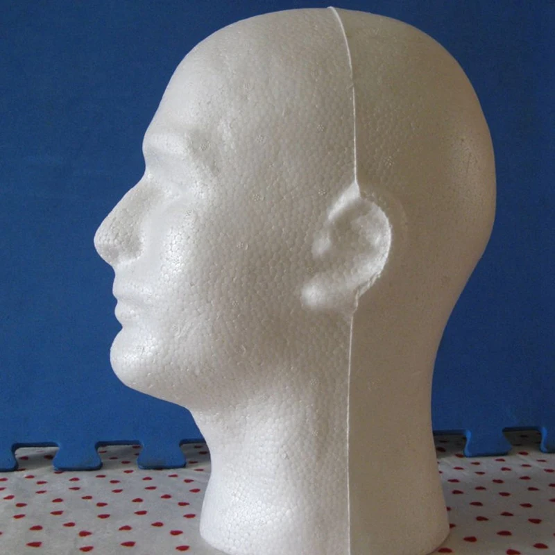3X Male Wig Display Cosmetology Mannequin Head Stand Model Foam White