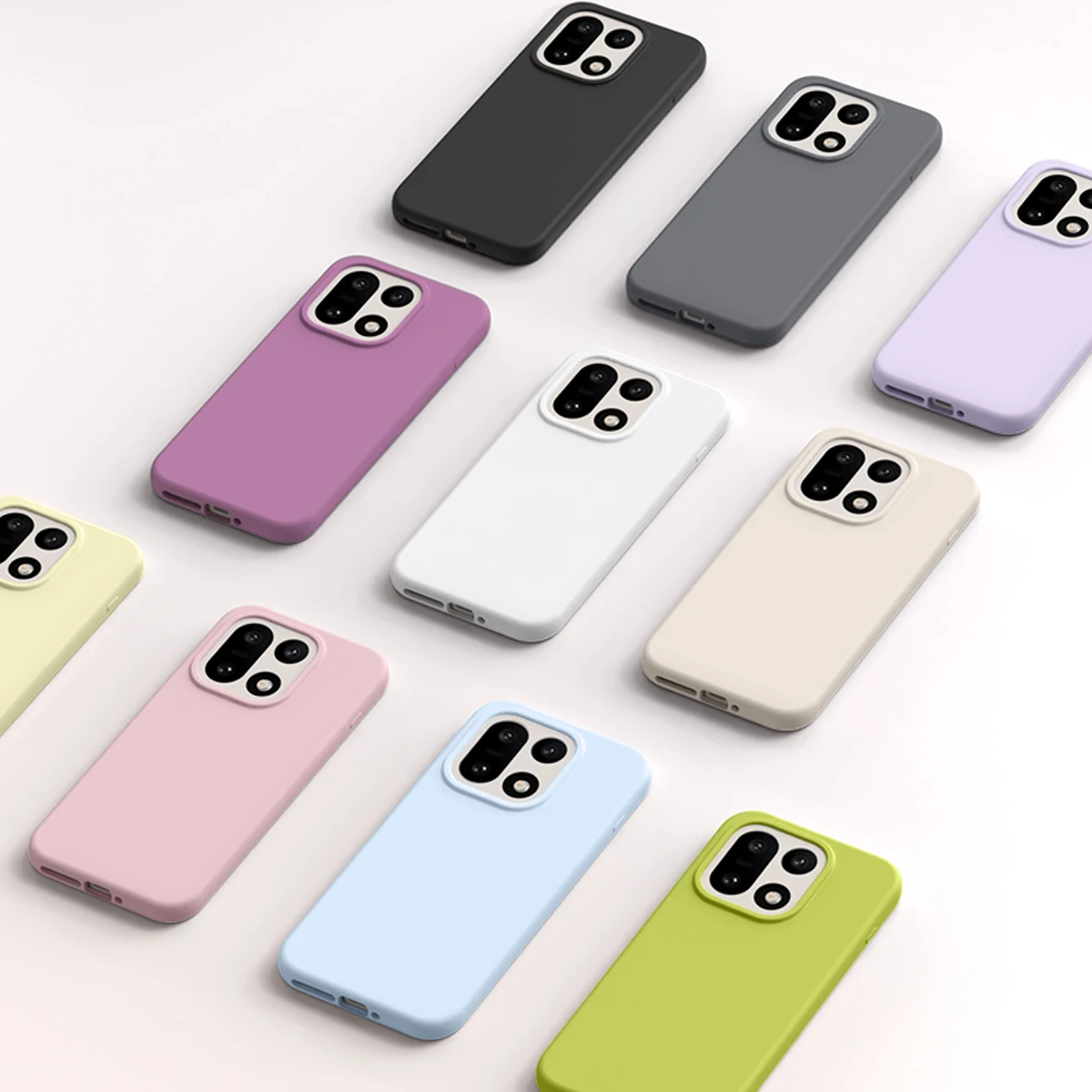Shockproof Soft Liquid Silicone Case with Slim Fleece Protection Cover - Retail Package