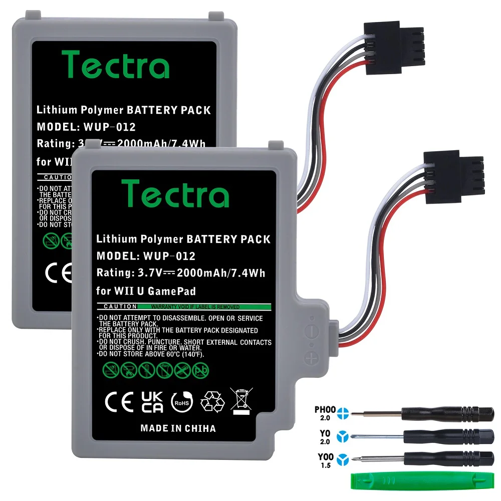Sostituzione Per Batteria Ricaricabile Nintendo Wii U Gamepad 2000Mah