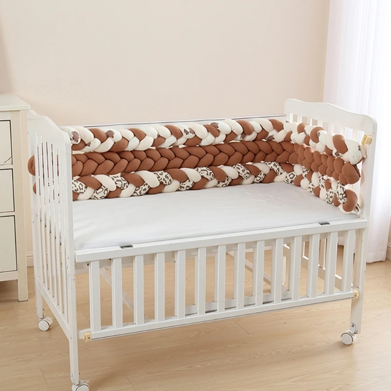 

Бампер для детской кроватки с мультяшным поворотом, объемная мягкая полоска, сращенная боковая подушка для кровати, дышащая для