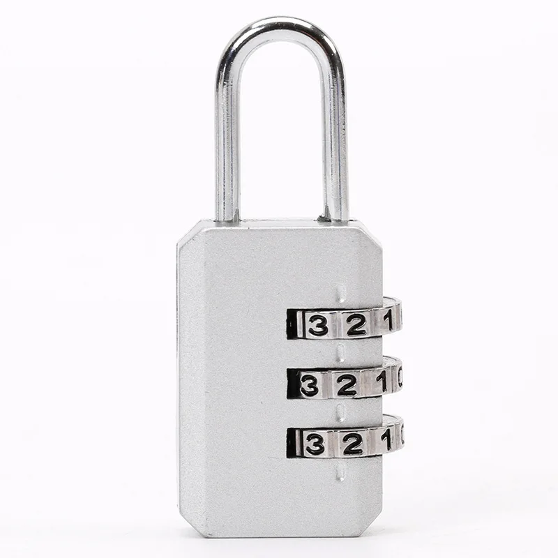 

4 Digits Multifunctional Combination Lock Luggage Fitness Cabinet Backpack Travel Anti-theft Aluminum Alloy Combination Padlock