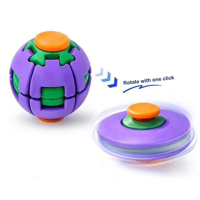 Stress-Relief 3D Gear Puzzle Fidget Ball – Portable Anti-Anxiety Sensory Toy