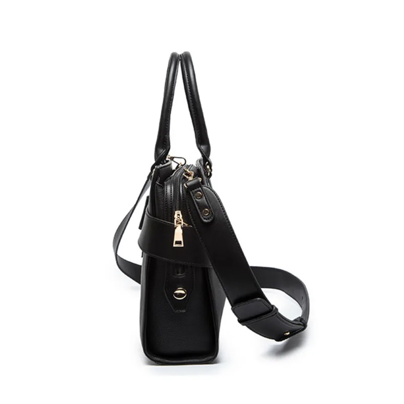 OYIXINGER Fashion Official Document Tote Bag 13' Laptop Shoulder Messenger Bag Women's 2024 New Leather Business Crossbody Bag