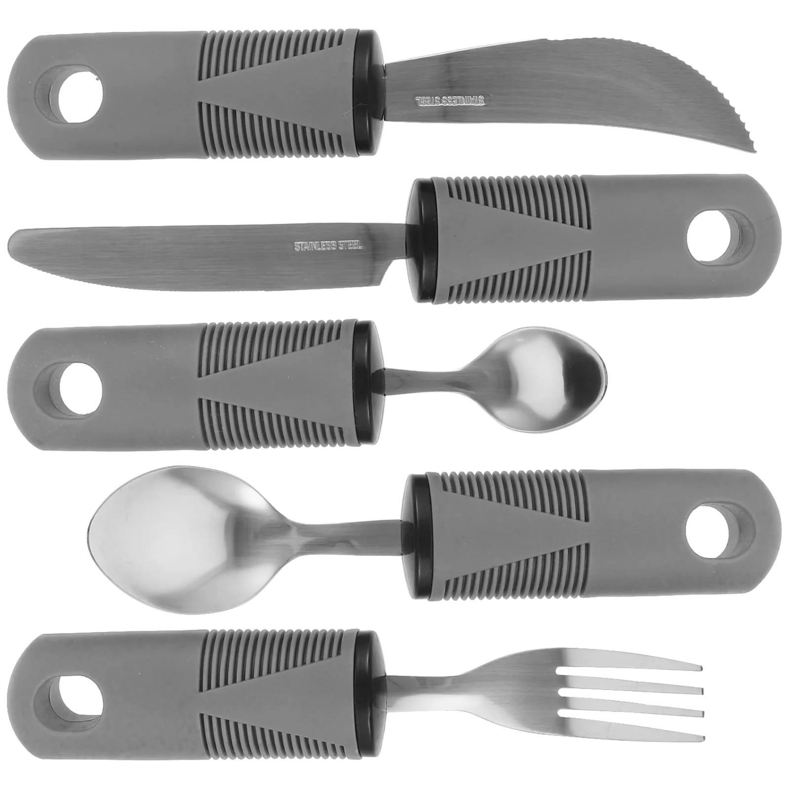 

Disabled Person Utensils Anti-Skid Portable Cutlery Disabled Elderly Tableware Anti Knives Forks Spoons Food Aid Kit