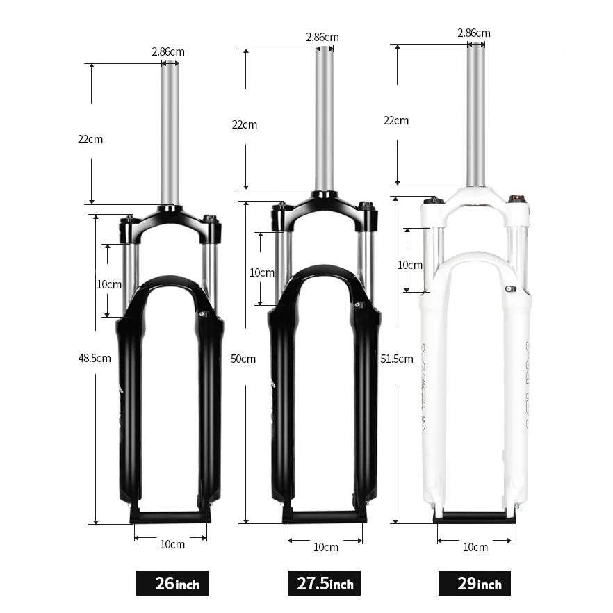 Bike Front Fork SUNTOUR XCM MTB 26 27.5 29 inch Shoulder Control Locking Mechanical Aluminum Oil Spring 100mm