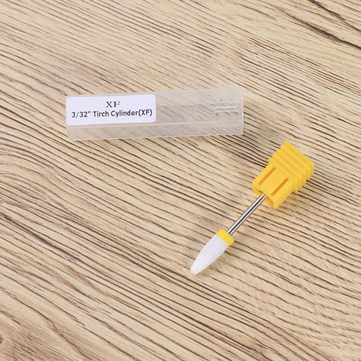 옐로우 세라믹 네일 그라인딩 헤드 소형 네일 아트 도구용 네일 광택 및 재조형용 매니큐어 드릴 비트