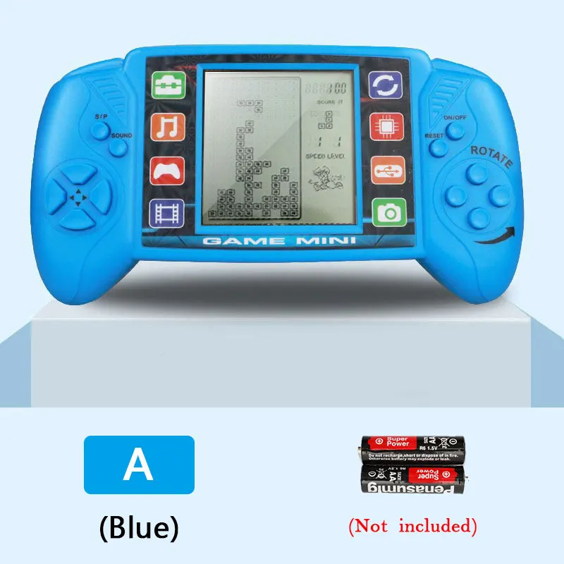 3.5 Inch Large Screen Pocket Handheld Game Players Classic Retro for Tetris Game Machine Kids Children Electronic Toys Console