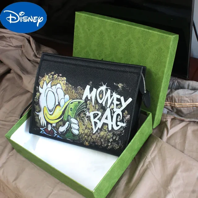 Gucci Disney Donald Duck Shoulder Bag Printed GG Coated Canvas Mini Brown  20337329