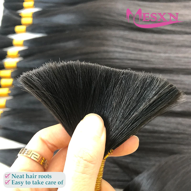 Human Hair Extensions 100% Real Natural For Women For salon 16-24inch human hair extensions