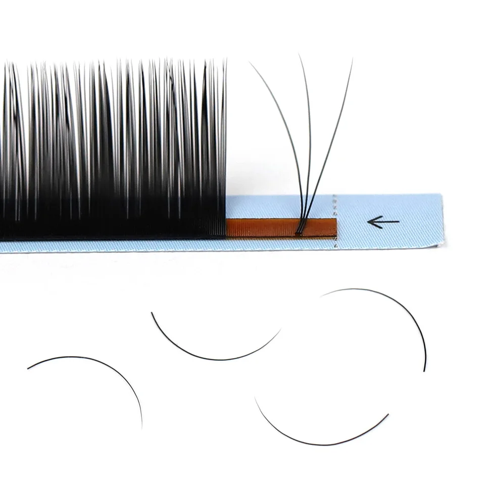 AGUUD 12 Rows Korea Silk False Mink Eyelashes Extensions Natural Soft Individual Eyelash Russian Volume Eye Lash Cilios